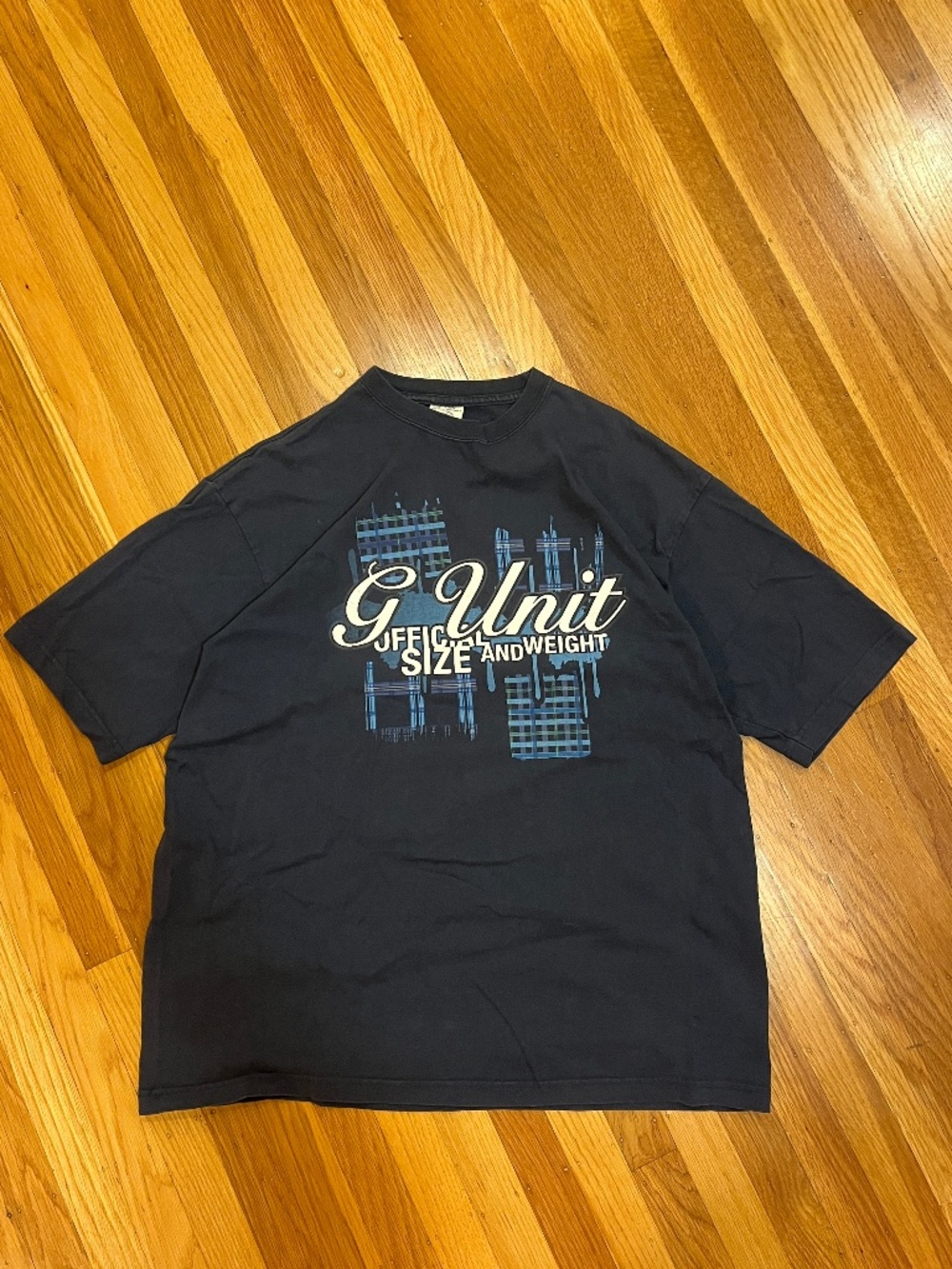 G Unit Men's Navy and Blue T-shirt